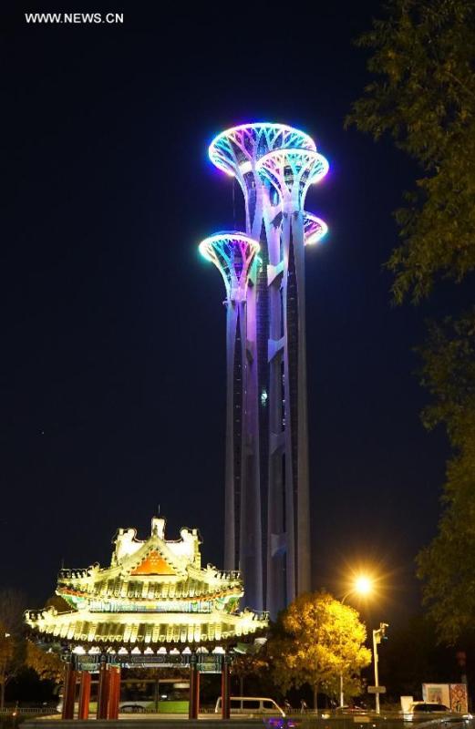 Night scene of Beijing in APEC Week