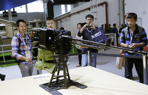 Unmanned aerial vehicles displayed at Zhuhai air show