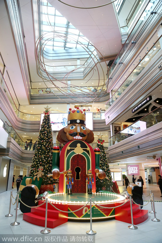 Shopping malls get in festive mood