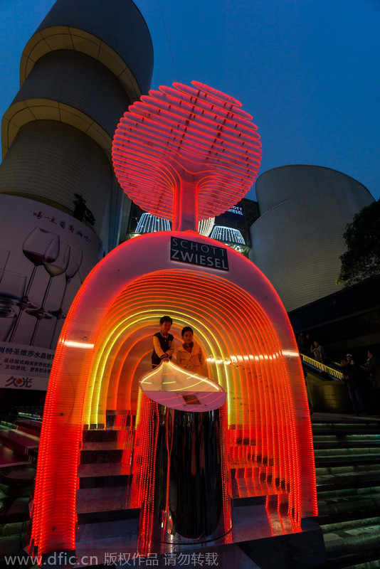 Shopping malls get in festive mood