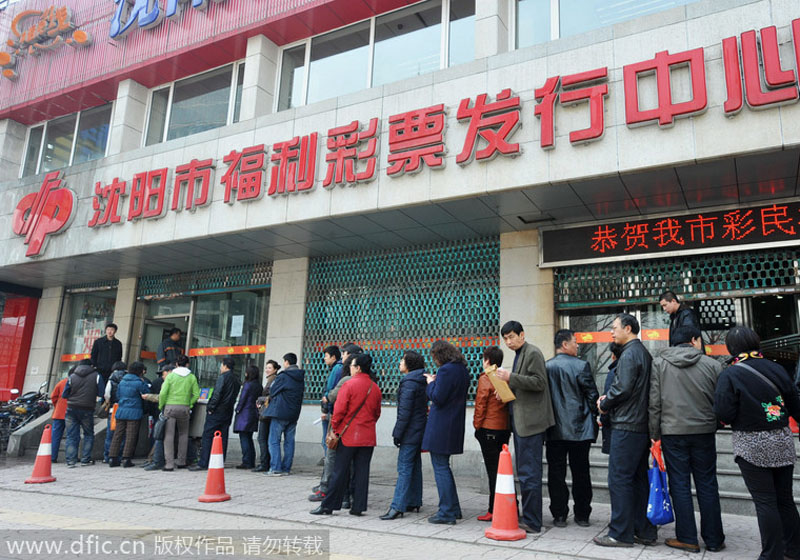 Top 10 places that buy most lottery tickets in China