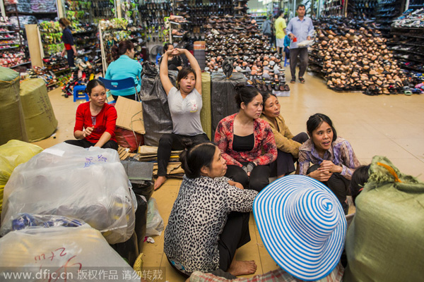 Made in China at Hanoi's oldest market