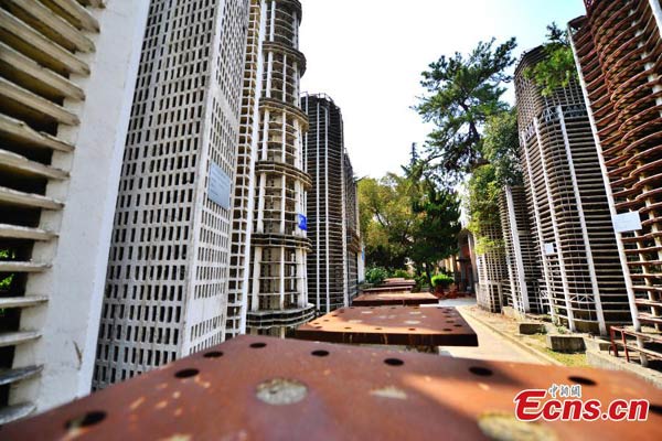 A mini-world of landmark skyscrapers in Shanghai