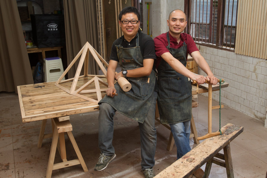 Wood working duo passes on valuable skills