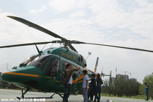 Helicopter-hailing app sees huge response for ride over Beijing