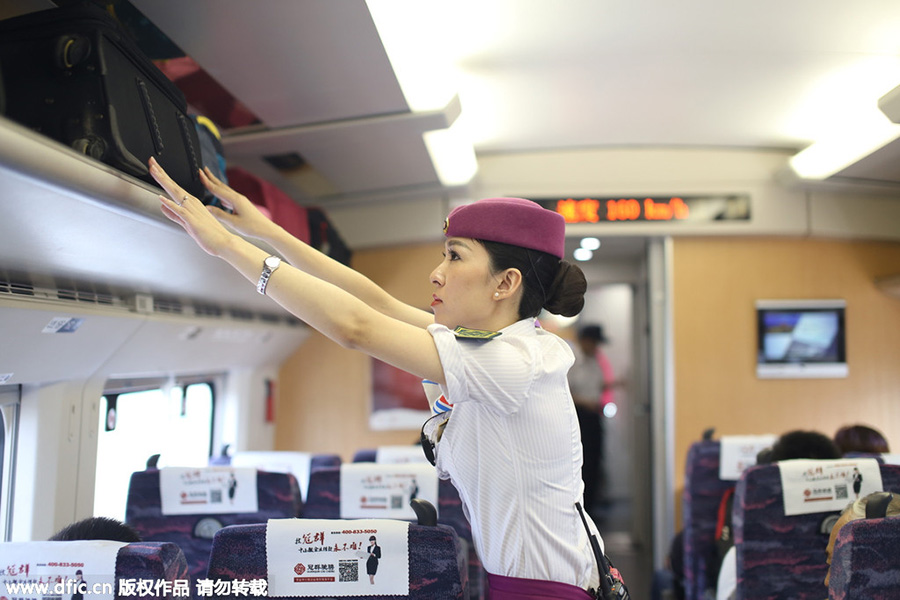 A train attendant's work and life
