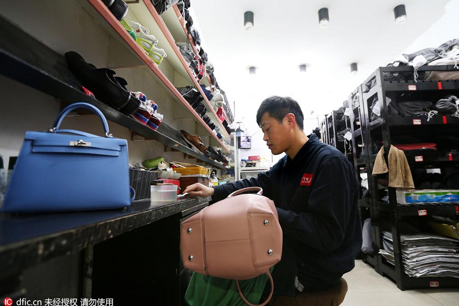 Luxury shopping is down, but need for leather care isn't