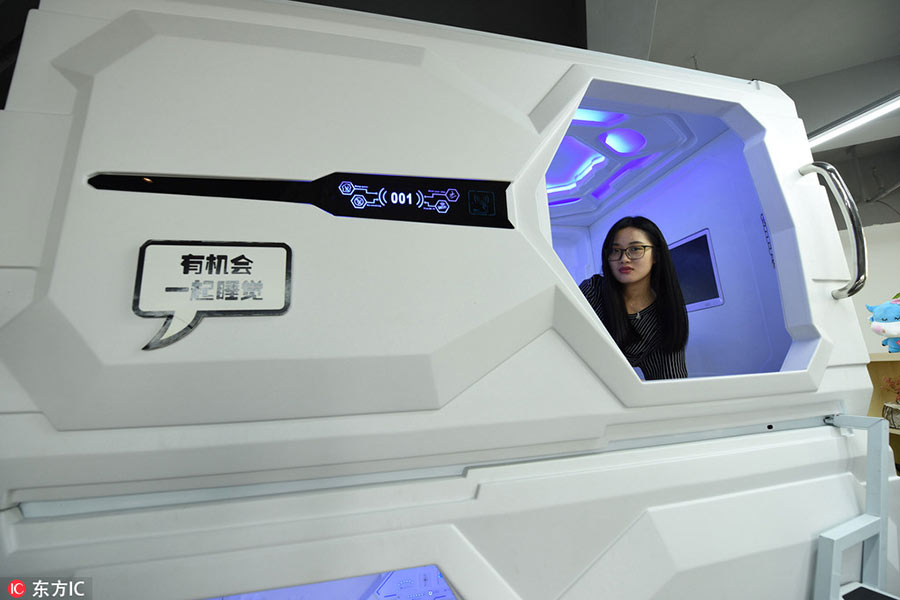 Business incubation center offers 'space capsule'