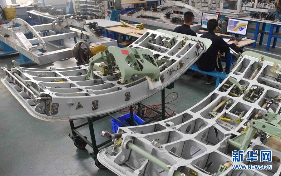 An inside look at the production line of C919's nose