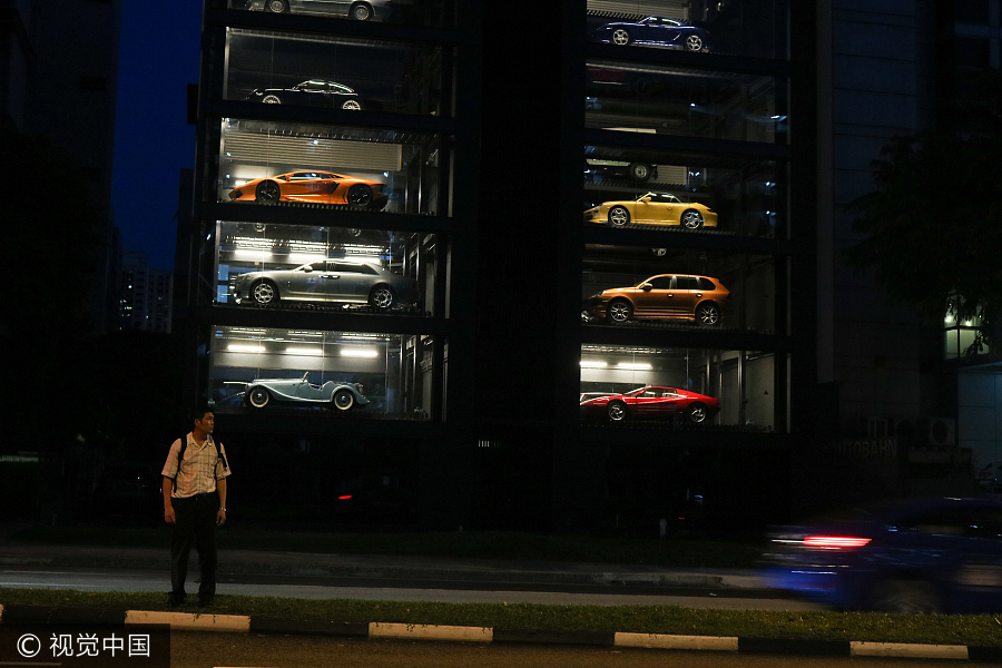 Singapore dealership sells luxury cars in 15-floor vending machine