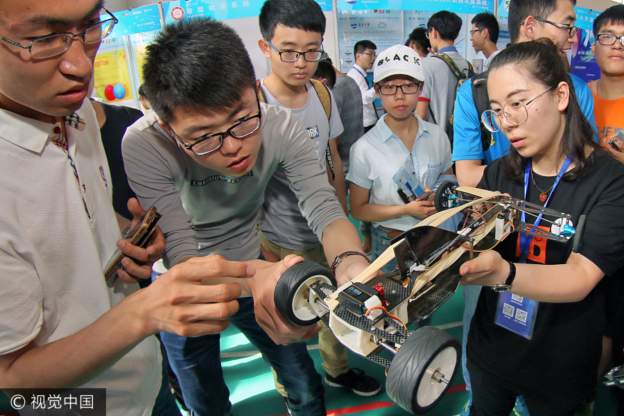 Chinese youths showcase innovative talents at tech competition