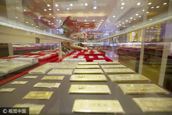 China's gold output drops in H1