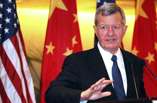 Baucus says investment pact will open new chapter in ties