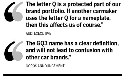 Qoros Auto wins the letter Q suit in Geneva