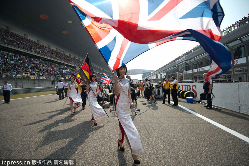 Chinese F1 models eye-catching at Shanghai Grand Prix