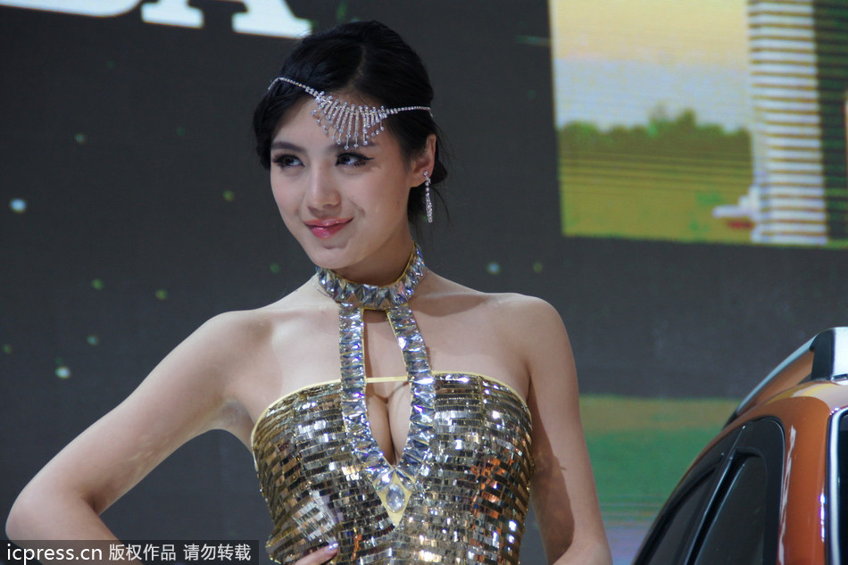 Hot girls on Auto Shanghai 2013 auto show