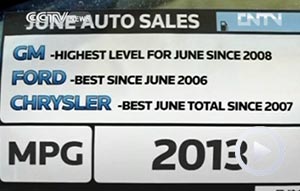 US auto sales up in 1st half