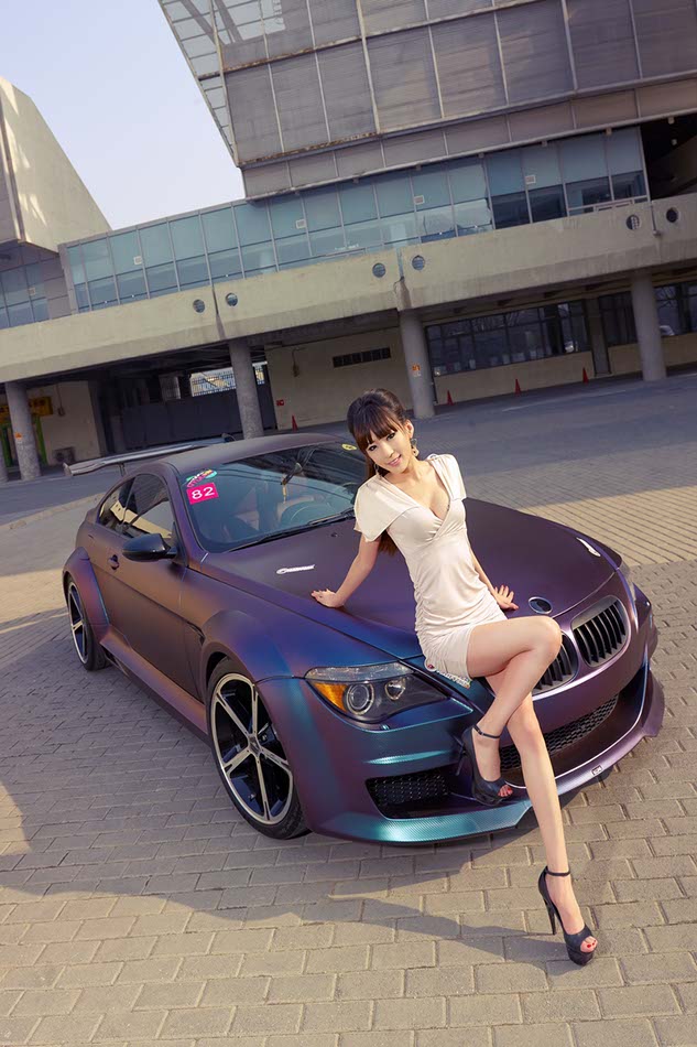 Model with modified BMW M6