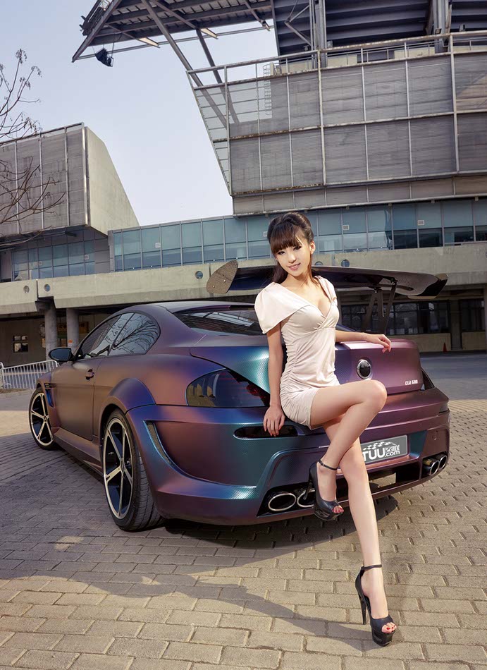Model with modified BMW M6