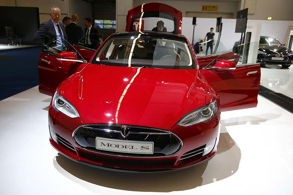Tesla, electric, hybrid cars at Frankfurt 2013 Motor Show
