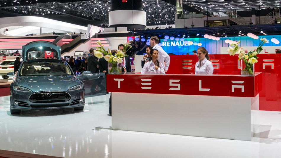Tesla Model S at Geneva Motor Show