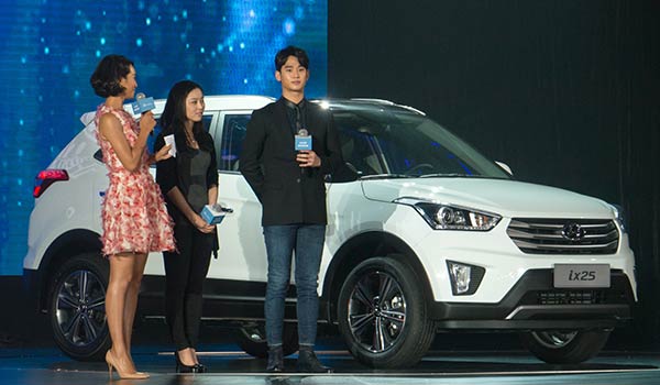 Kim Soo-hyun unveils Beijing Hyundai ix25