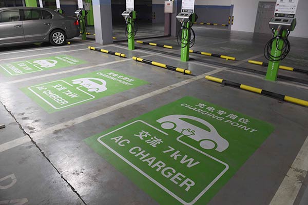 Beijing promotes public charging posts
