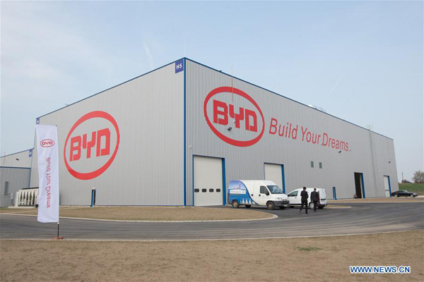 Chinese firm BYD opens electric bus factory in Hungary