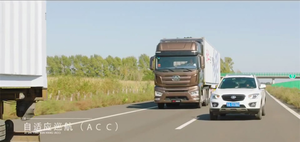 Heavy-duty trucks go through drive-smart highway test