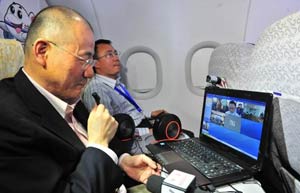 China's Internet firms eye inflight business at airshow