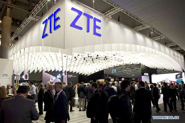 ZTE net profits rise 21.8% in 2015