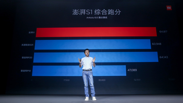 Xiaomi launches smartphone with own chip Pengpai S1