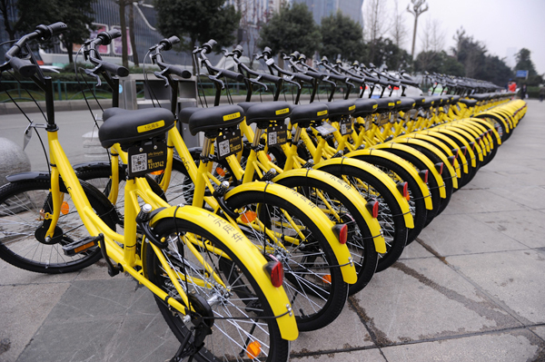 Bike-sharing startup ofo raises $450m in D-rou