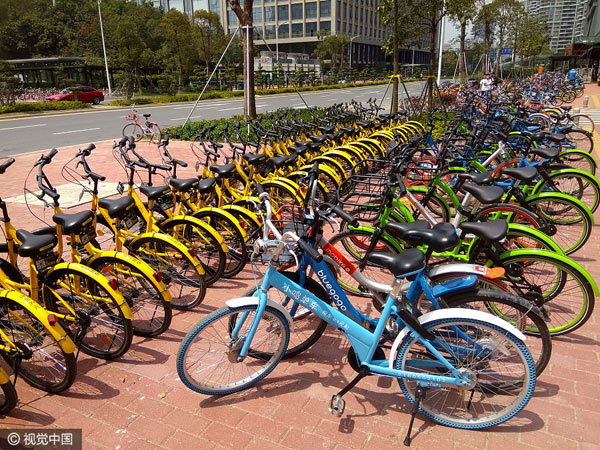 Alipay app unlocks 6 bike-sharing services