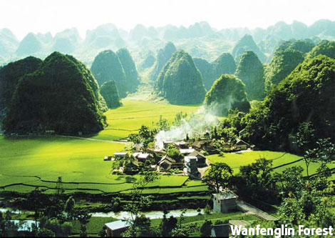 Special supplement: Wanfenglin: misty falls and geologic wonders