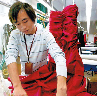 Sewing success in gowns