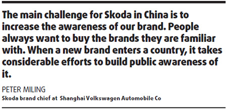Skoda set to double sales volume in China