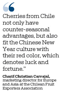 Chilean cherries a hit with festive shoppers