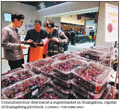 Chilean cherries a hit with festive shoppers