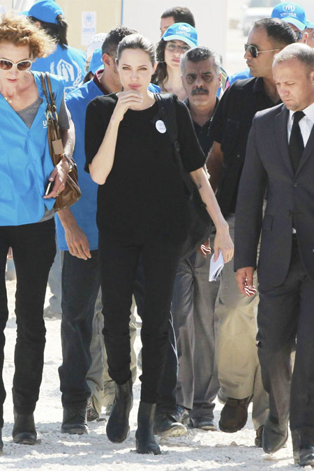 Angelina Jolie in Mafraq