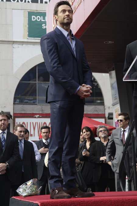 Jackman, Hathaway on Hollywood Walk of Fame