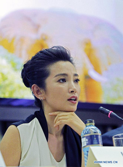 Li Bingbing urges greater effort to combat illegal wildlife trade