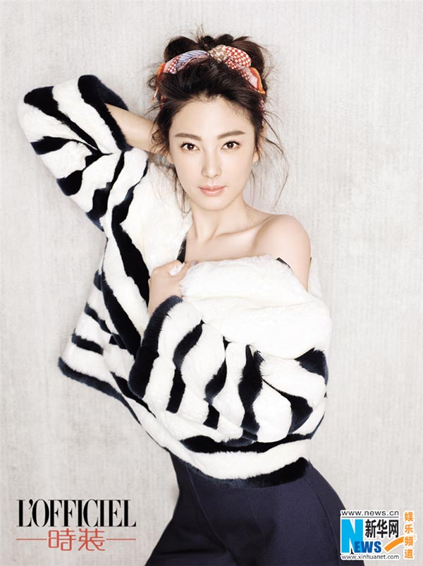 Zhang Yuqi poses for L'OFFICIEL