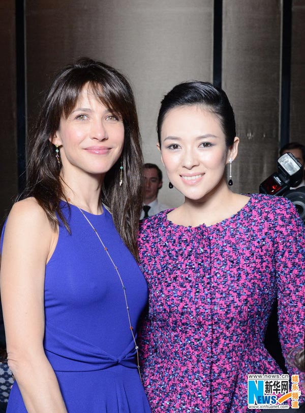 Zhang Ziyi attends Armani private fashion show in Paris