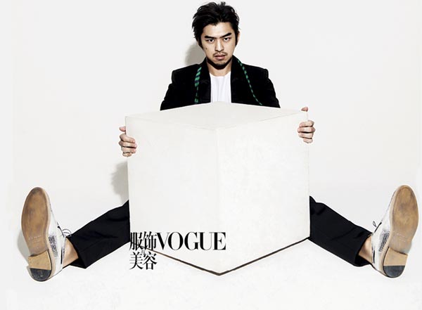 Bolin Chen poses for Vogue magazine