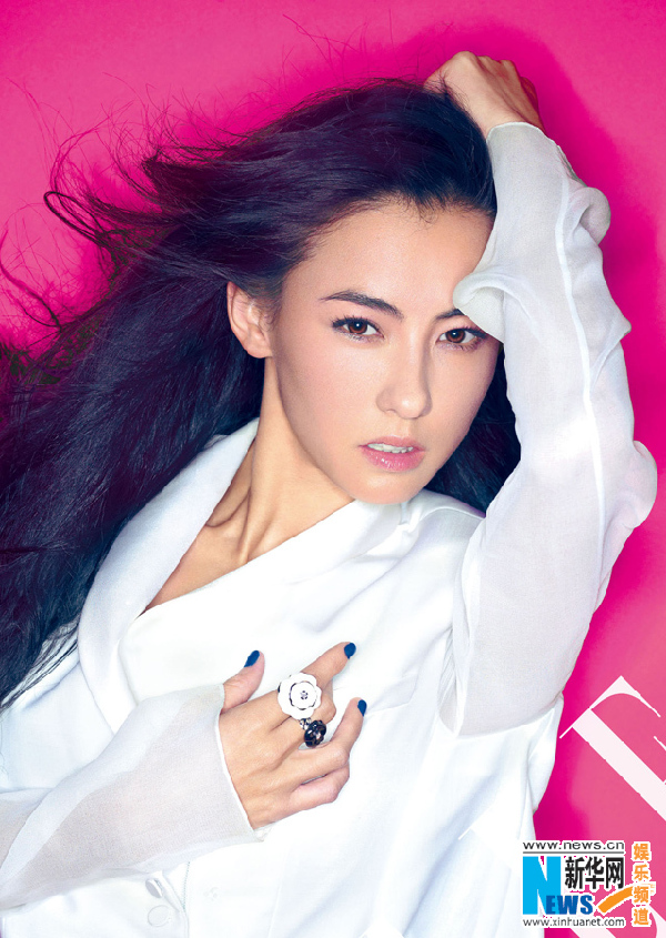 Cecilia Cheung poses for Elle magazine