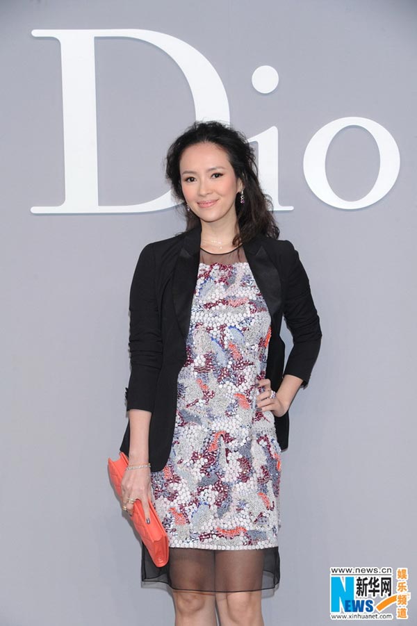 Zhang Ziyi attends fashion show in HK