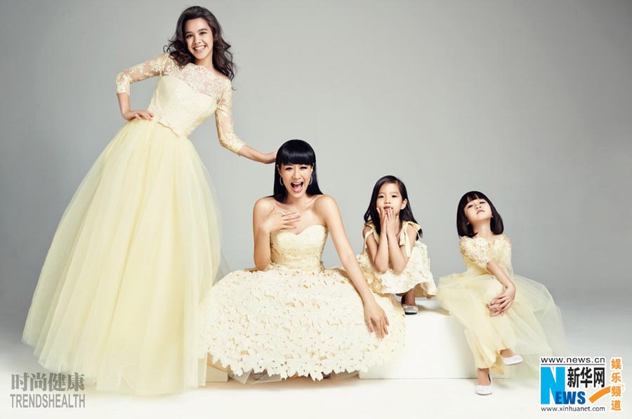 Christy Chung and her daughters