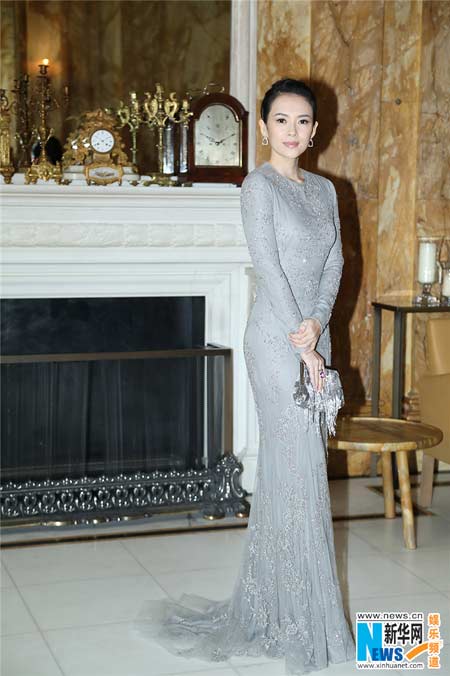 Zhang Ziyi attends charity party in London