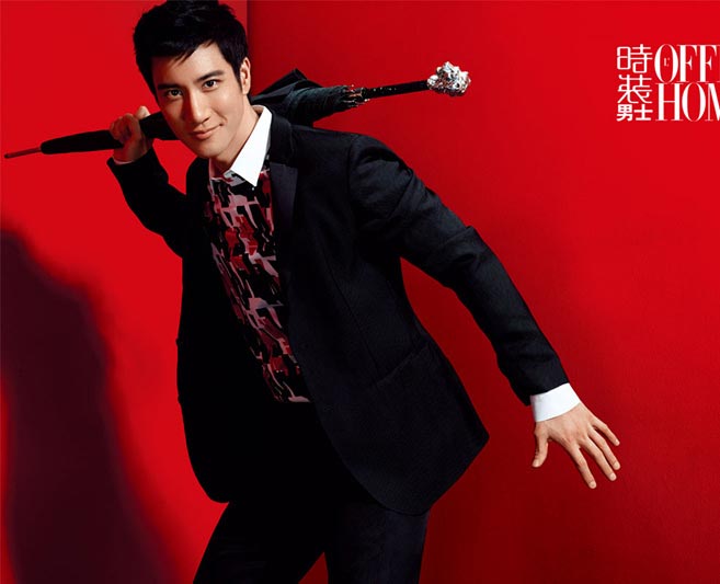 Leehom Wang's poses for L'Officiel